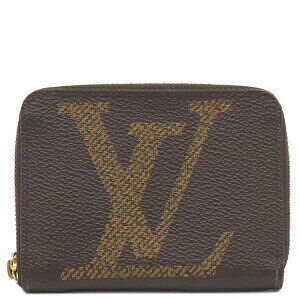 Louis Vuitton Zippy Coin Wallet Monogram Giant Brown Card Slots